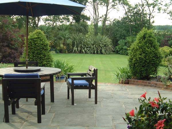 Garden seating can create a focal point