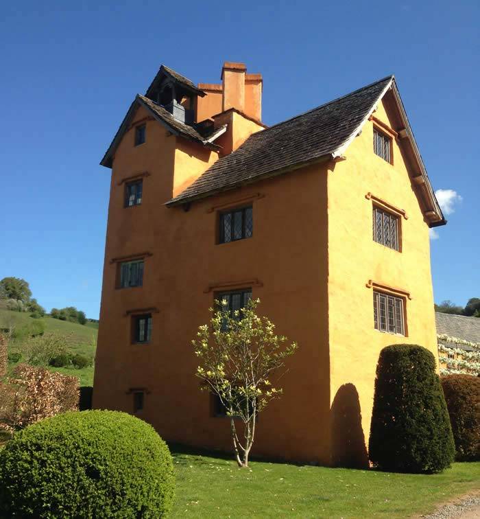 The first glimpse of Allt-y-Bela showing the Renaissance Tower