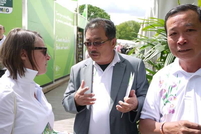 Garden Designers John Tan (middle) and Raymond Toh elaborate on the inspiration behind their stunning Singapore Garden Oasis