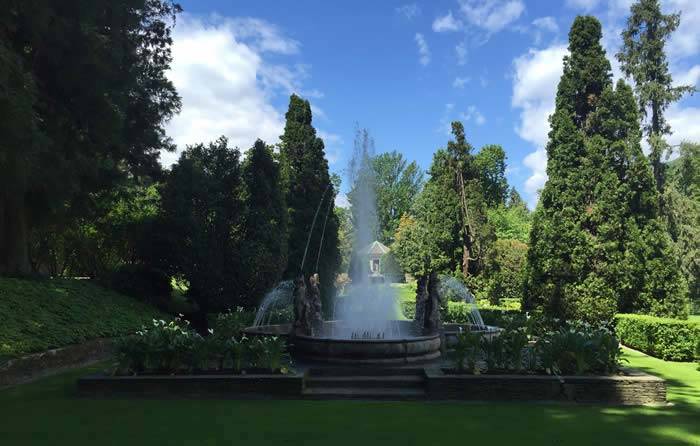 Inspirational Italian Gardens - the water fountain at Villa Taranto
