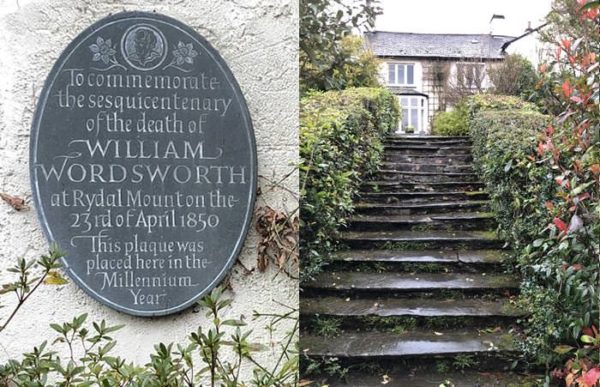 Plaque commemorating the death of William at Wordsworth House in Cumbria