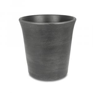 Hand Thrown Alsace Planter - Anthracite, dark grey colour