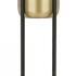 Calla by Ivyline - Black stand with gold tone pewter planter. Buy UK
