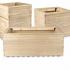 Set of 3 Oak Planters - set of quality oak wood plant containers Buy UK