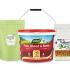 Soil improvement bundle of products including POWhumus, Fish Blood and Bone and Mycorrhizal Fungus for improving the soil.