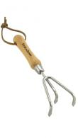 Kent and Stowe Stainless Steel Hand 3 Prong Cultivator 70100087