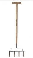 Kent and Stowe Stainless Steel Lawn Aerator 4 Prong