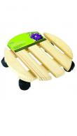 Wheeled Wooden Plant Trolley